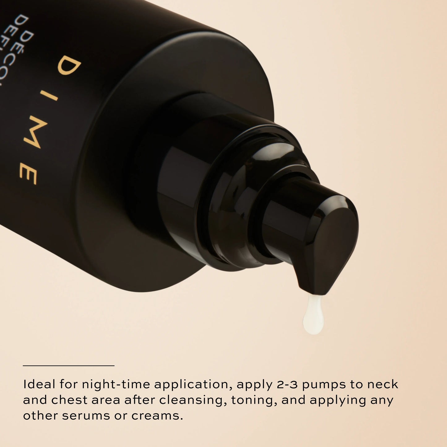 decolletage defining serum application directions
