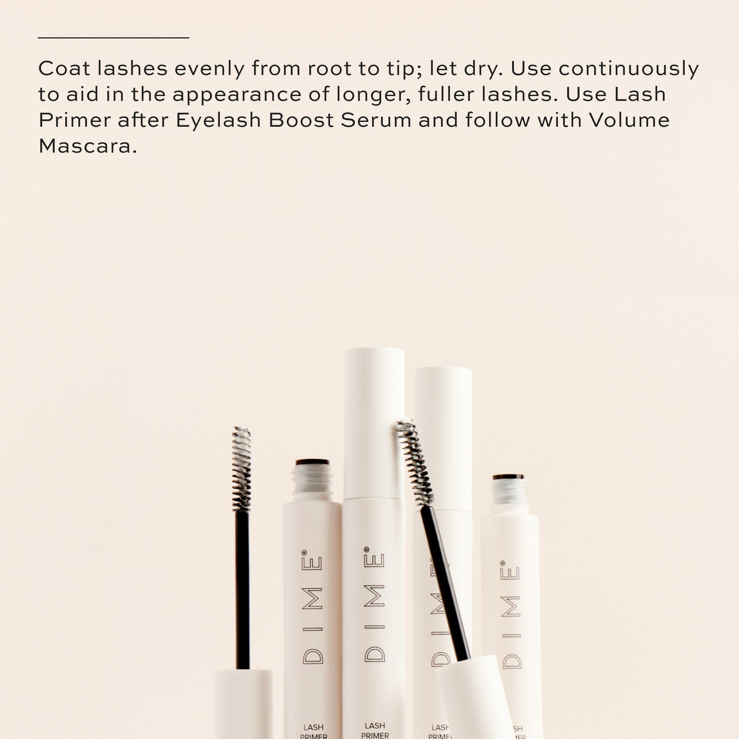 Coat lashes evenly from root to tip