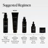 Black tube of Daily Exfoliating Cleanser by DIME, 4 fl oz, displayed as step one in a skincare routine.