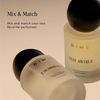 Two perfume bottles with black caps labeled "7 Summers" and "Stay Awhile" on a beige background.
