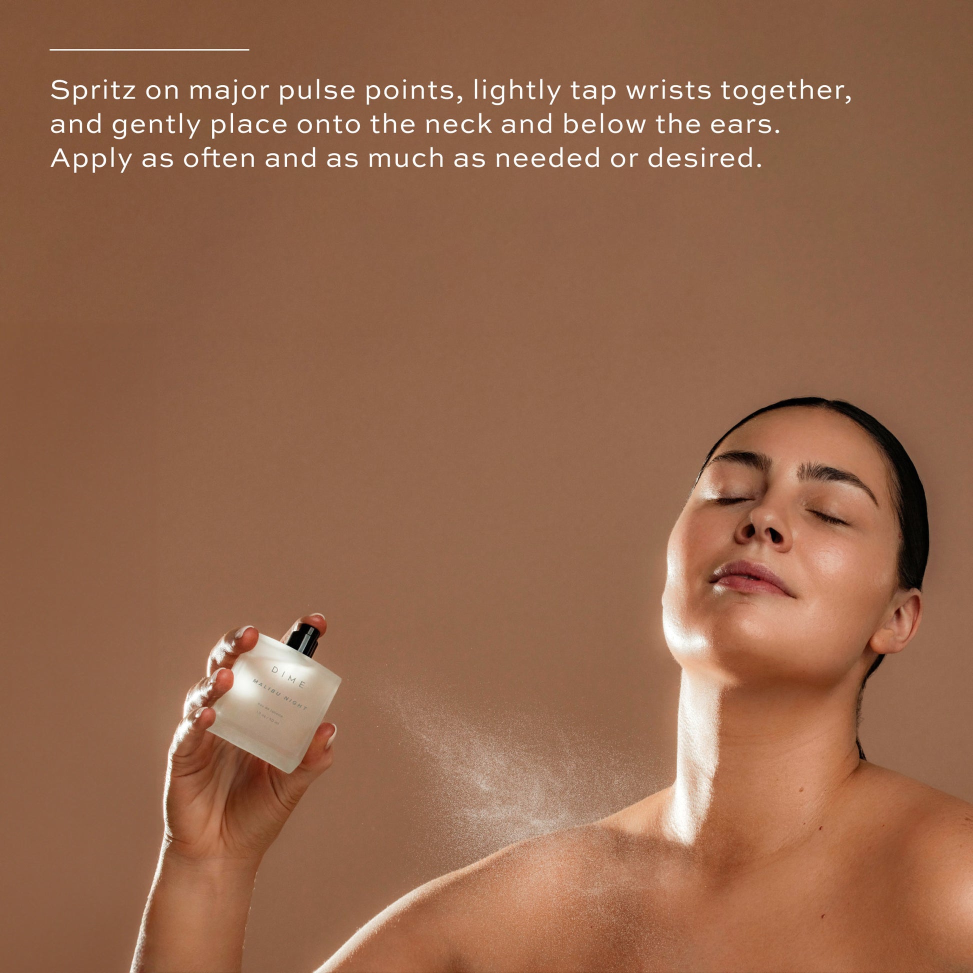 Spritz on major pulse points