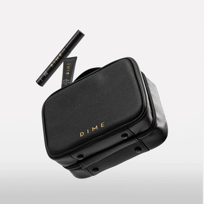 black travel bag lifestyle photo