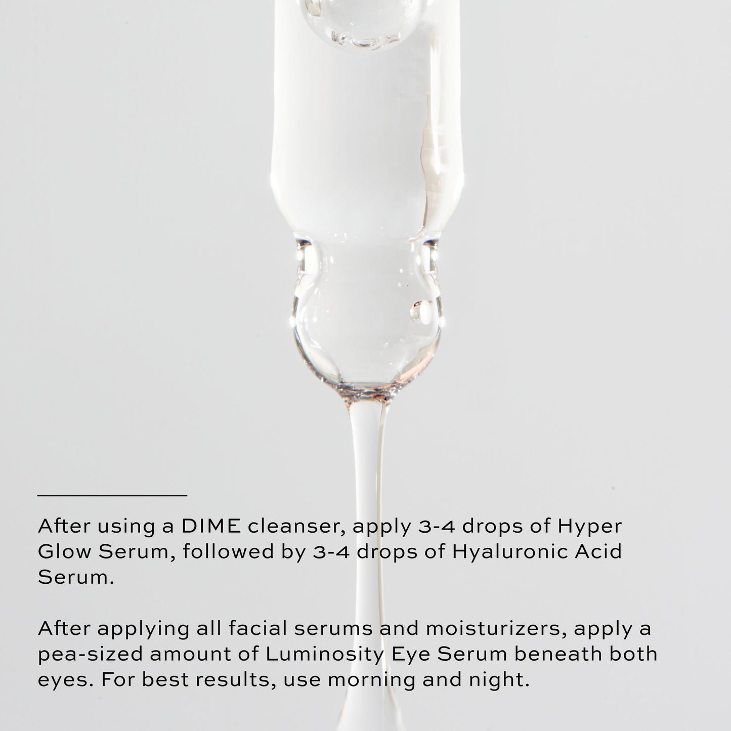 trio serum set application directions