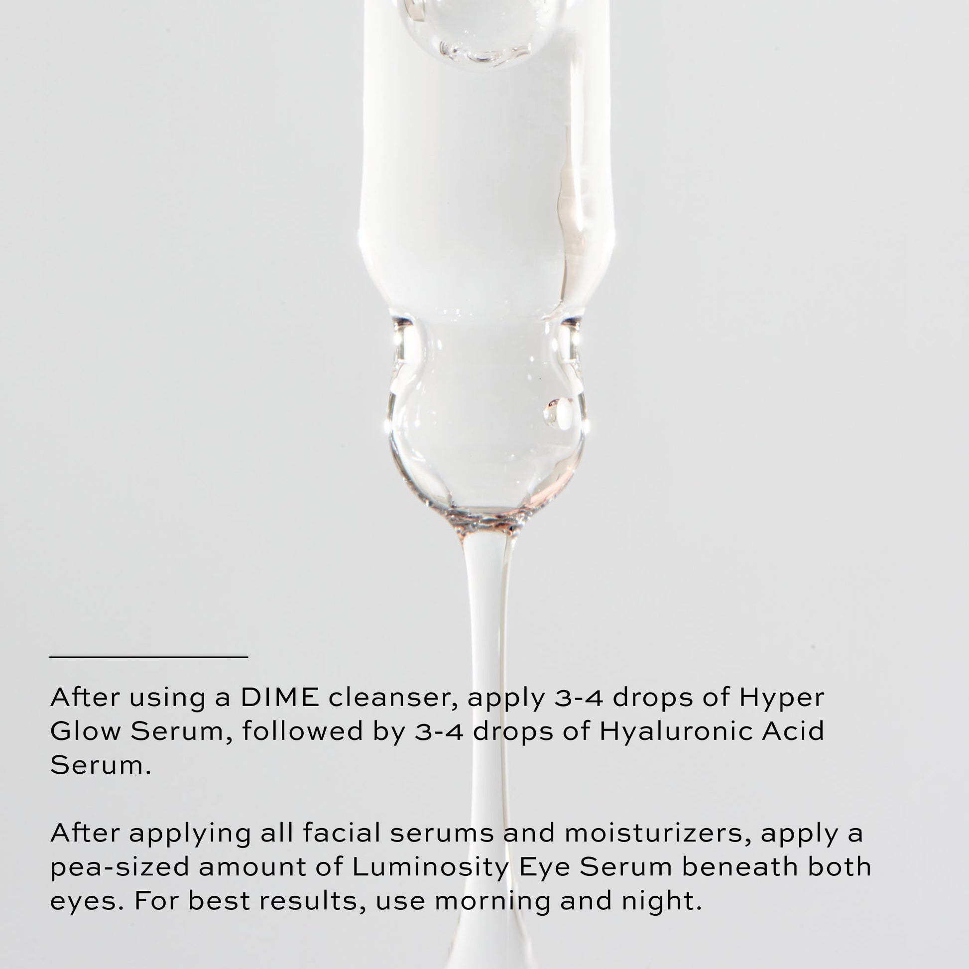 trio serum set application directions