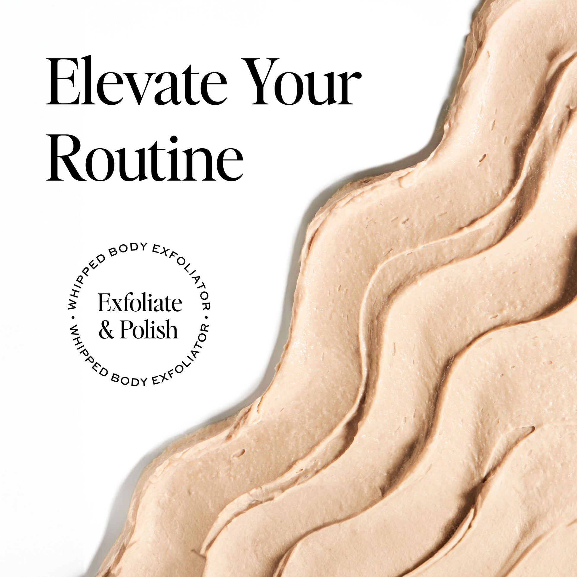 whipped body exfoliator swatch 