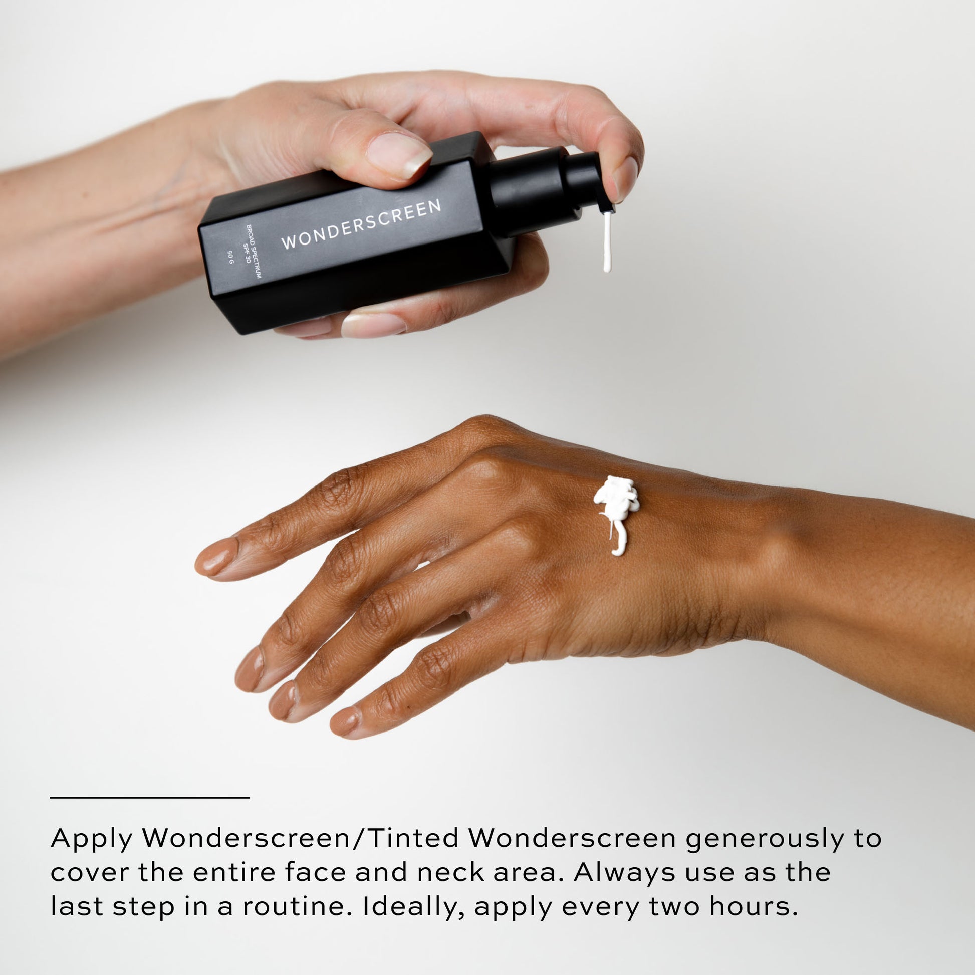 application directions for wonderscreen