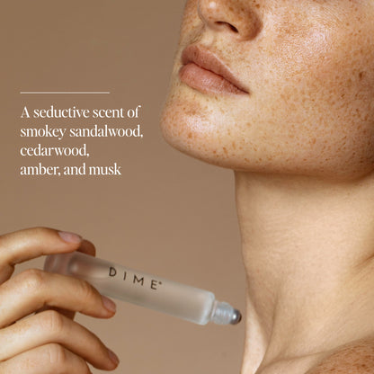 A seductive scent of smokey sandalwood, cedarwood, amber, and musk